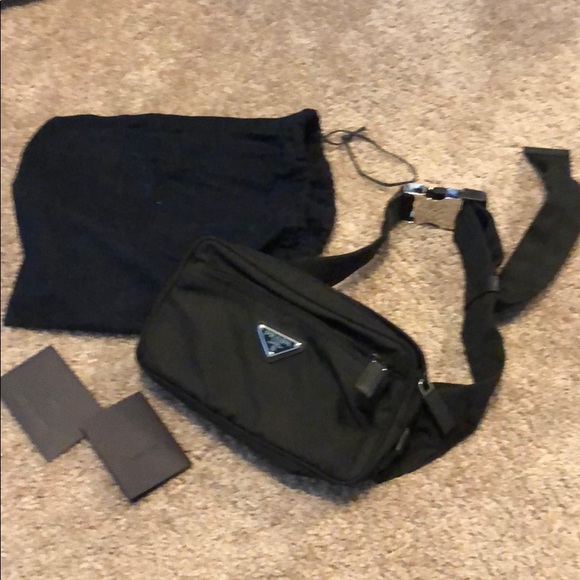 prada nylon belt bag mens